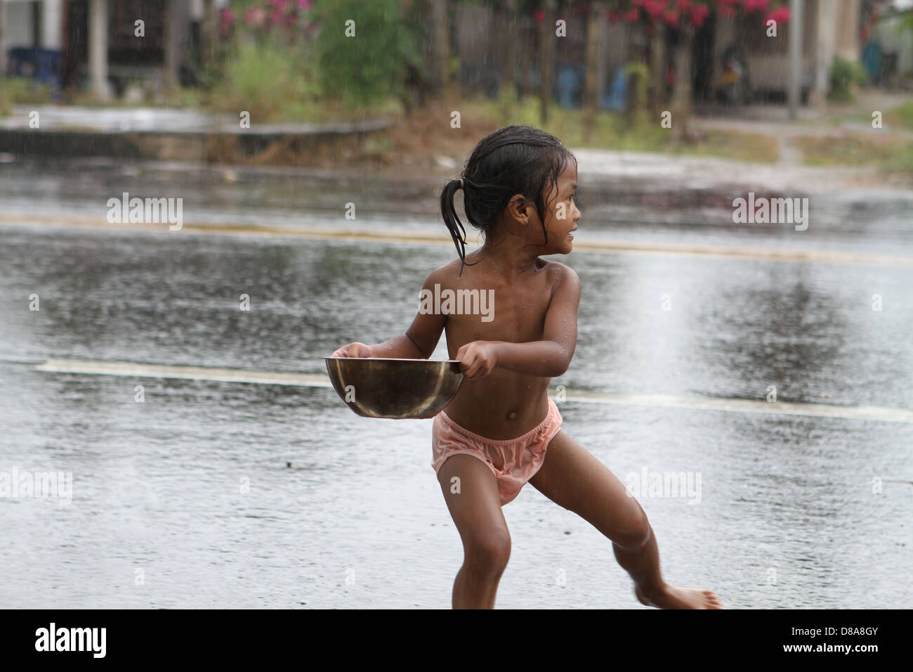 Songkran Festival de l'eau en Thaïlande. Une célébration de la nouvelle année en Avril Banque D'Images