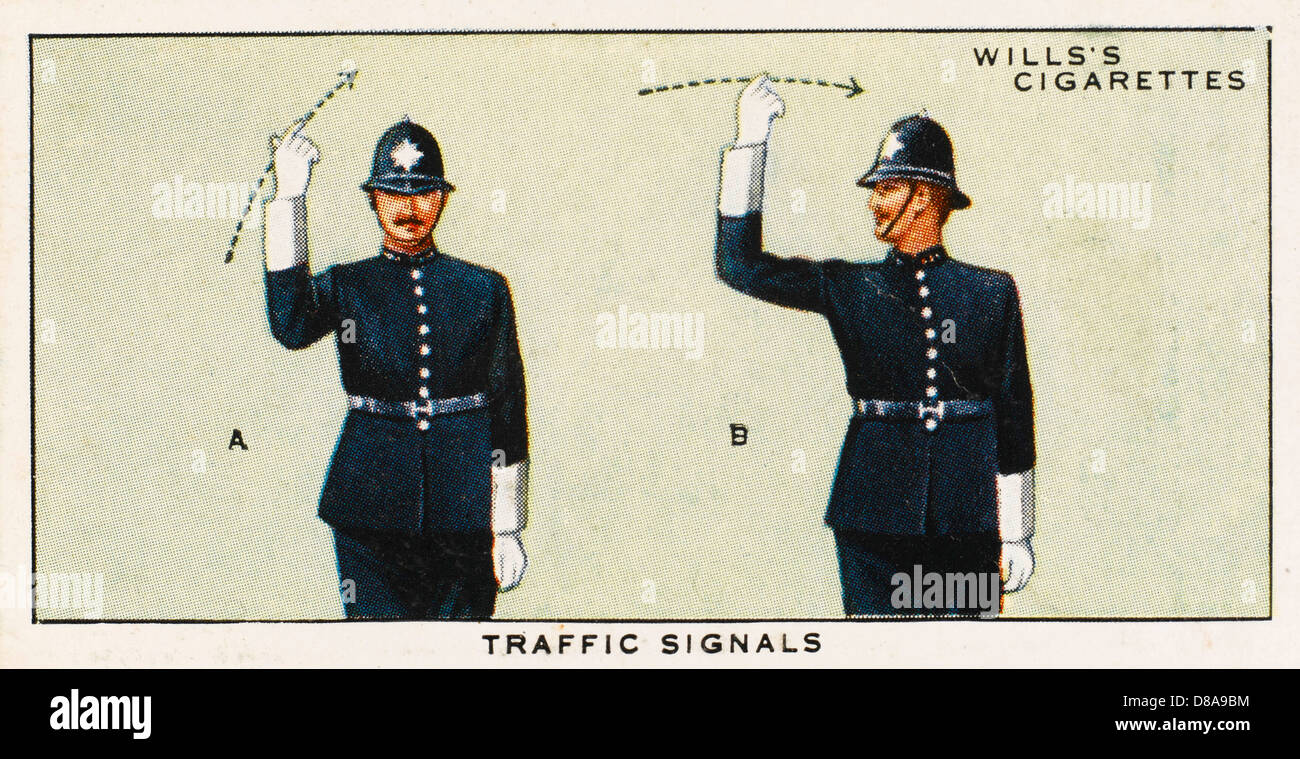 Signaux soient policier Banque D'Images