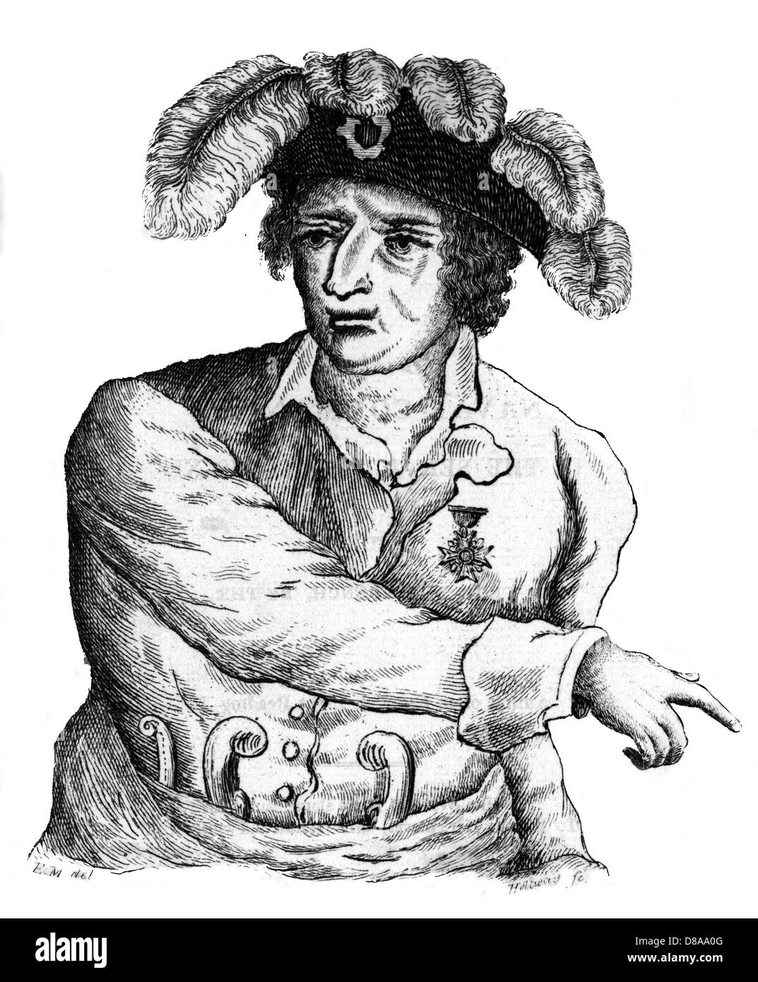 Jean Bart représenté en action Banque D'Images