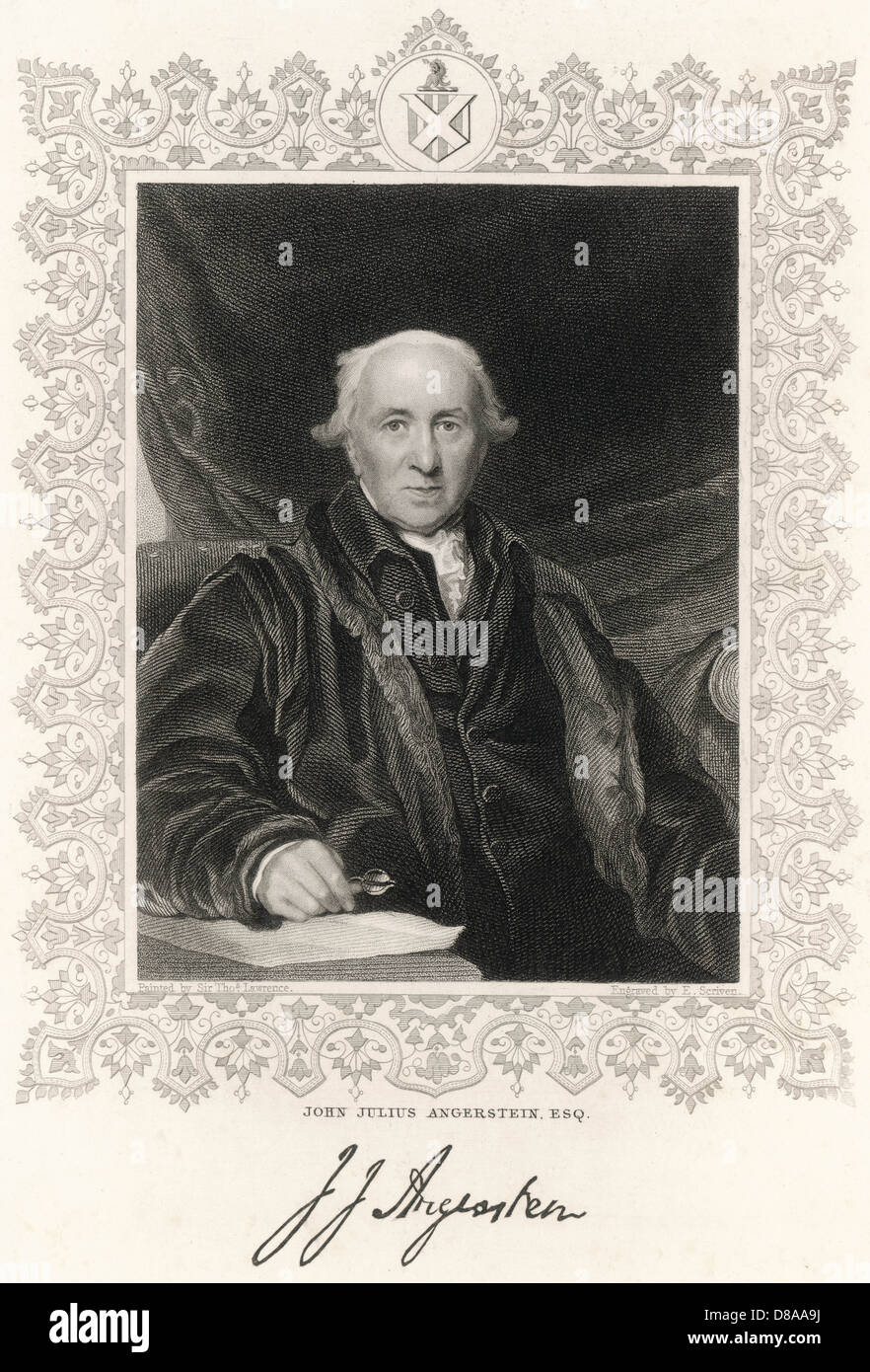 JOHN JULIUS ANGERSTEIN Banque D'Images