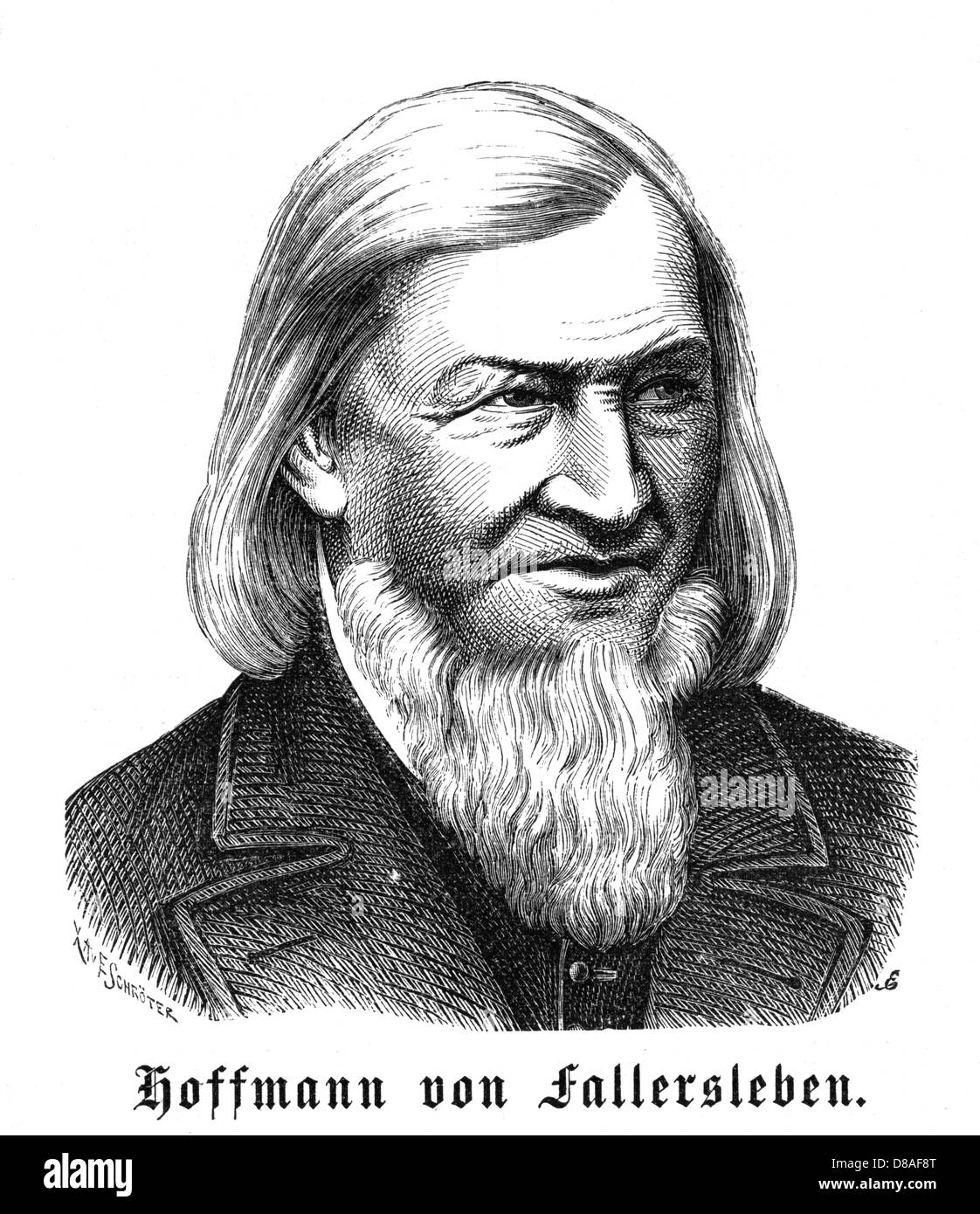 HOFFMANN V FALLERSLEBEN Banque D'Images