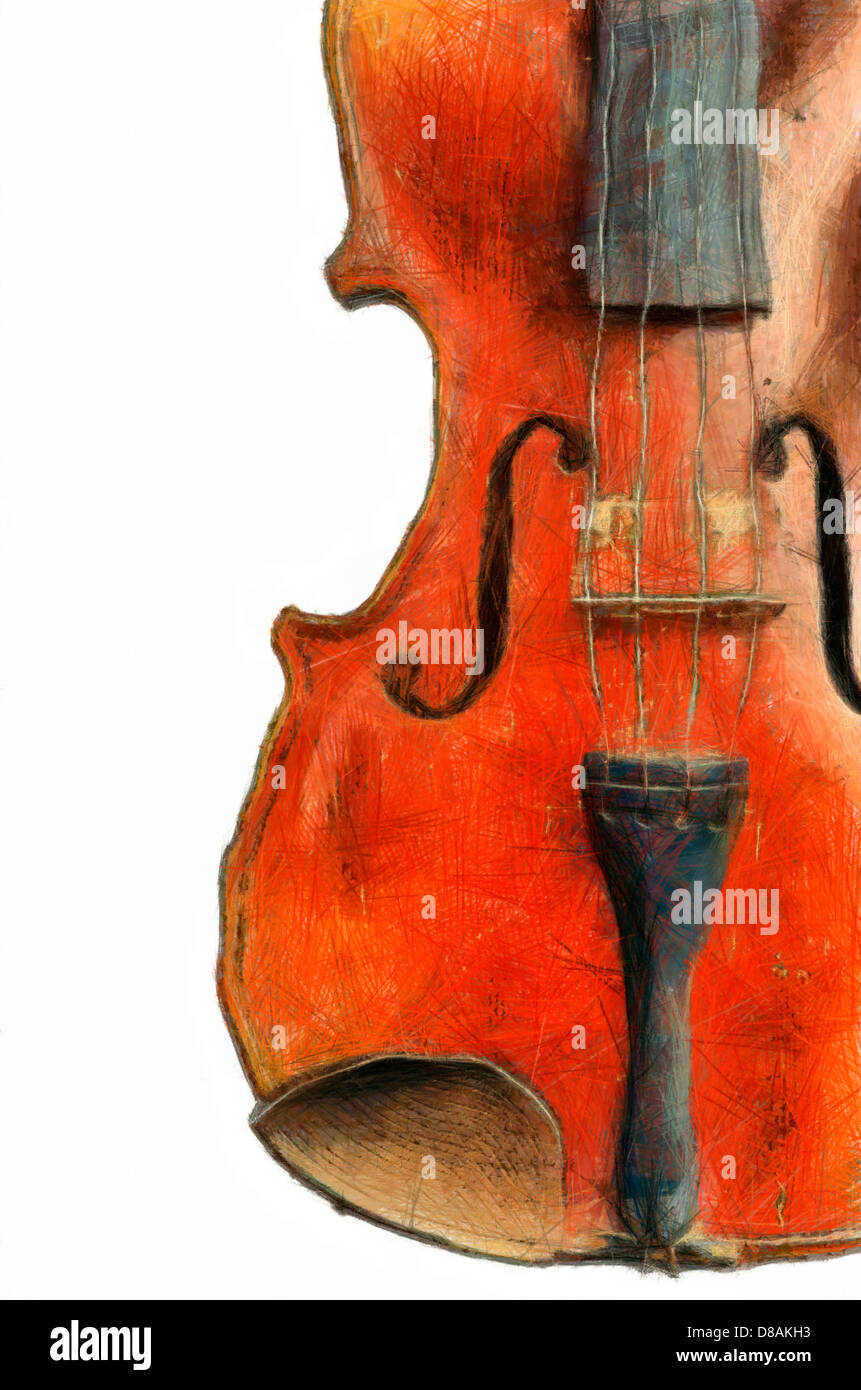violon ancien Banque D'Images