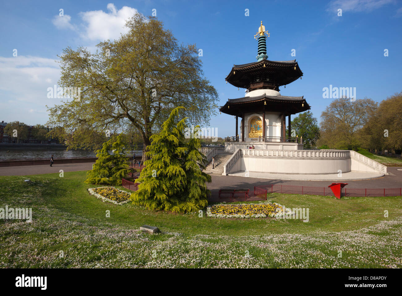 La Pagode de la paix dans Battersea Park Banque D'Images
