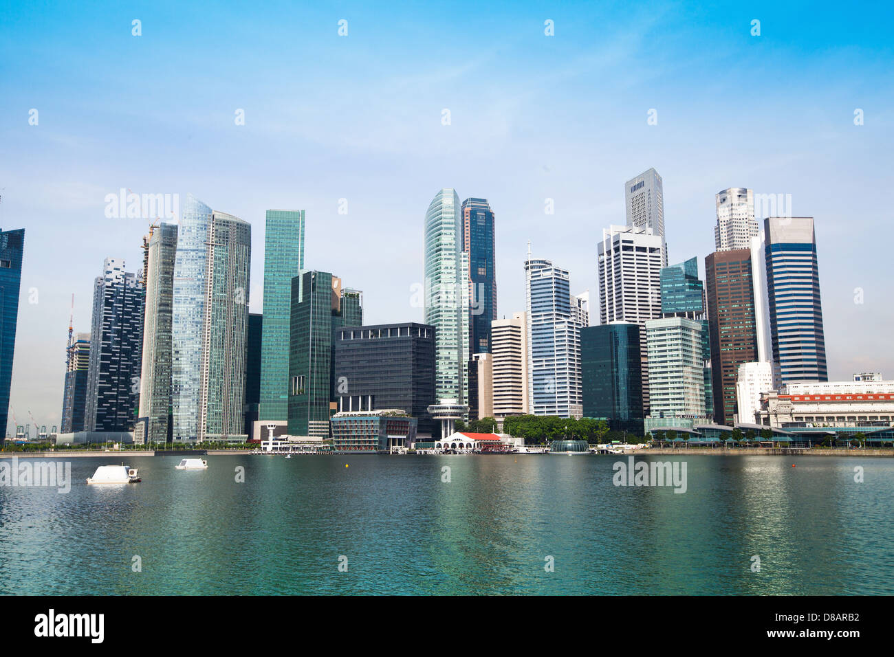 Panorama du Centre-ville Singapour Banque D'Images