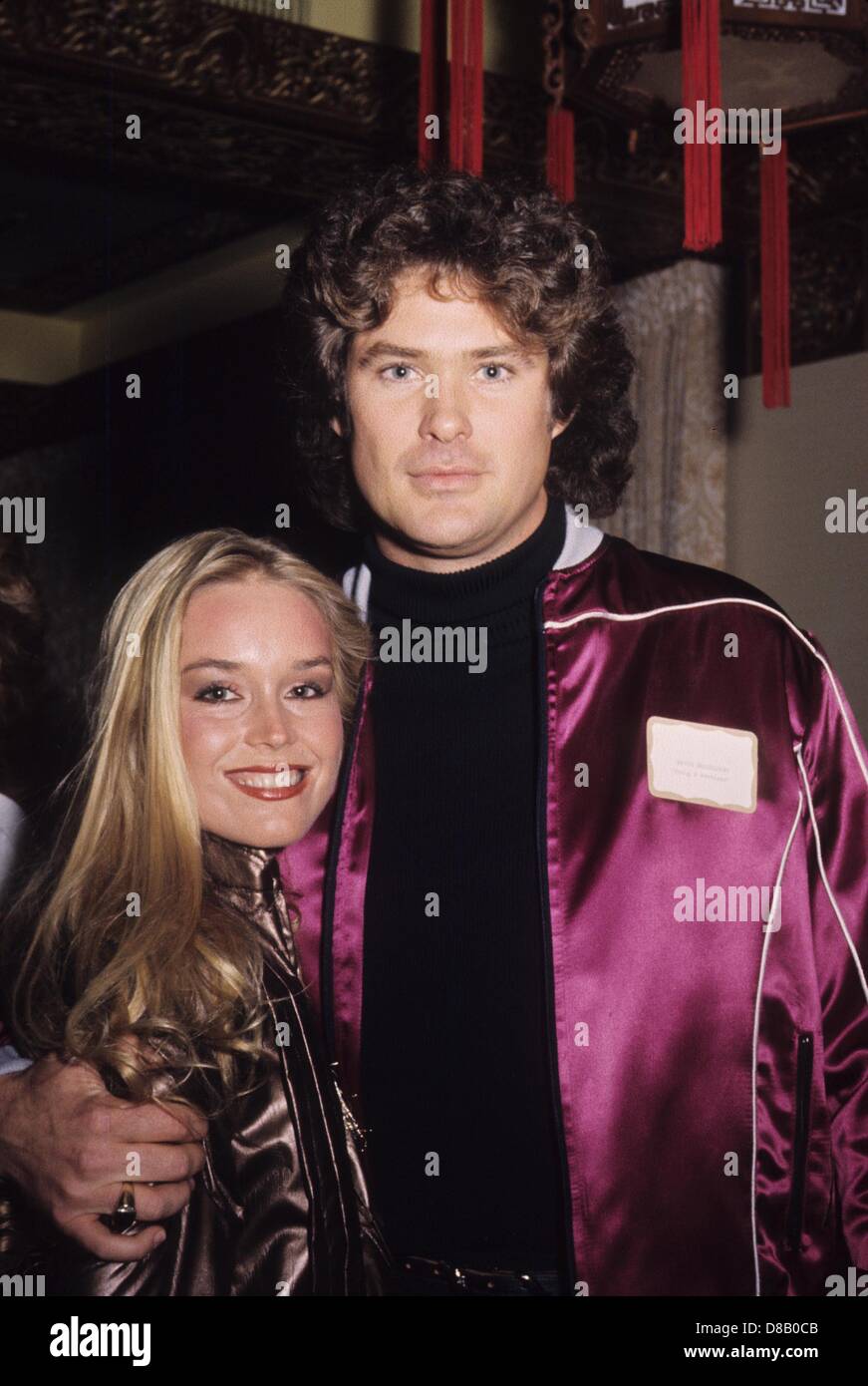 CATHERINE HICKLAND avec David Hasselhoff.e3337a.(Image Crédit : © Nate Cutler/Photos/ZUMAPRESS.com) Globe Banque D'Images