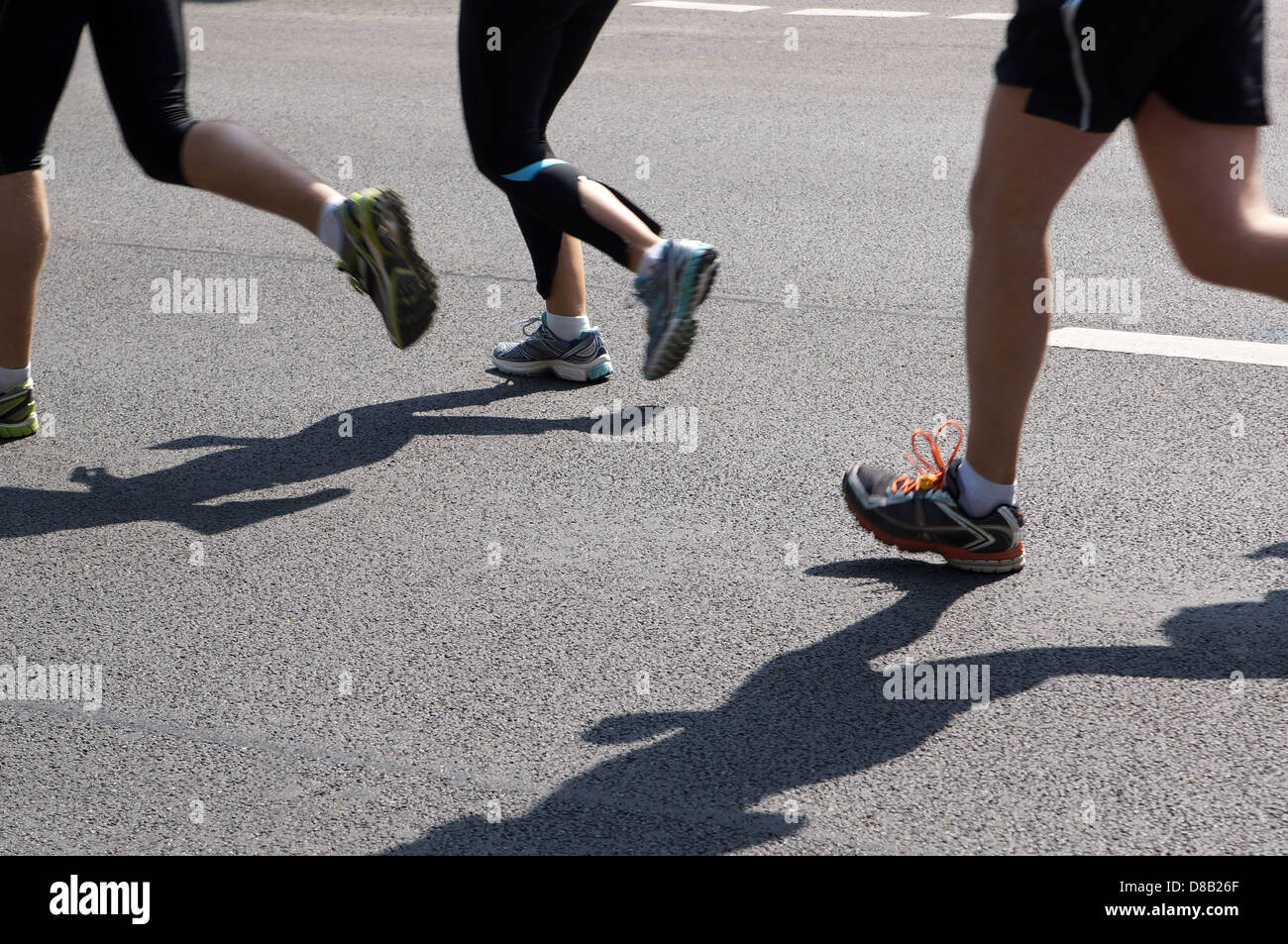 Les coureurs de marathon Banque D'Images