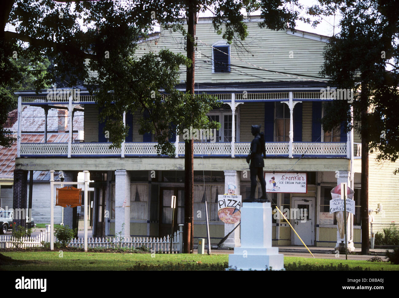 La Louisiane, Elk283-4055 Pays Cajun, St Martinville, Rue Principale Banque D'Images