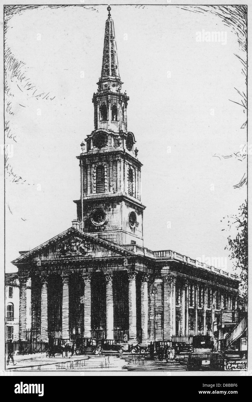 ST MARTINS DANS LES CHAMPS Banque D'Images