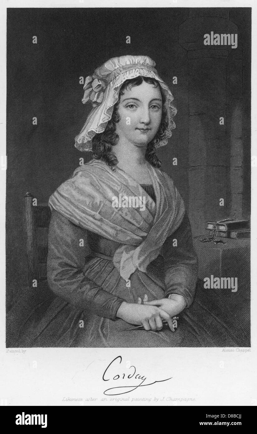 CHARLOTTE CORDAY Banque D'Images