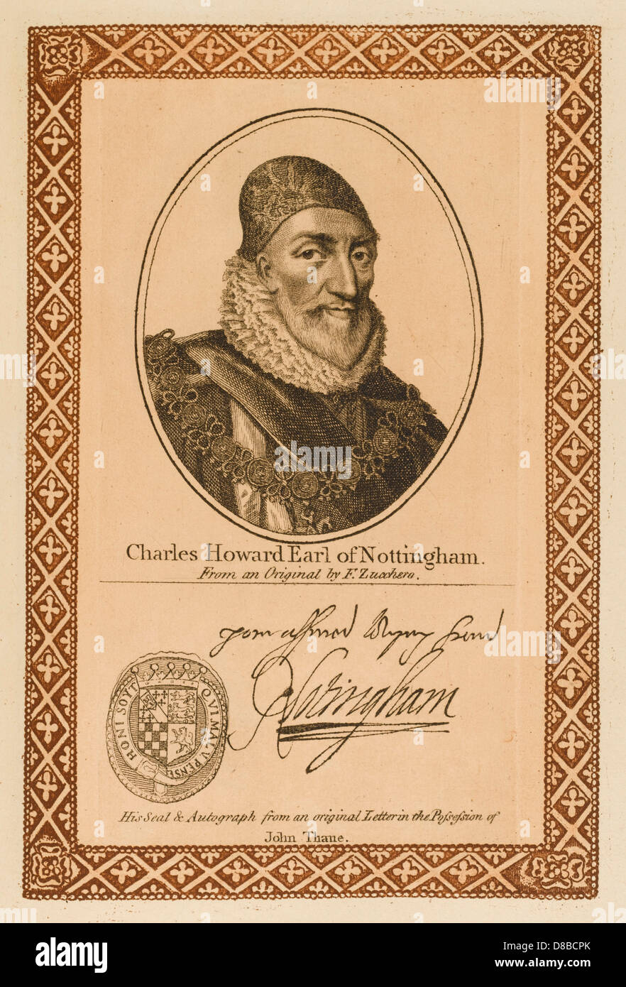 CHARLES HOWARD NOTTINGHM Banque D'Images