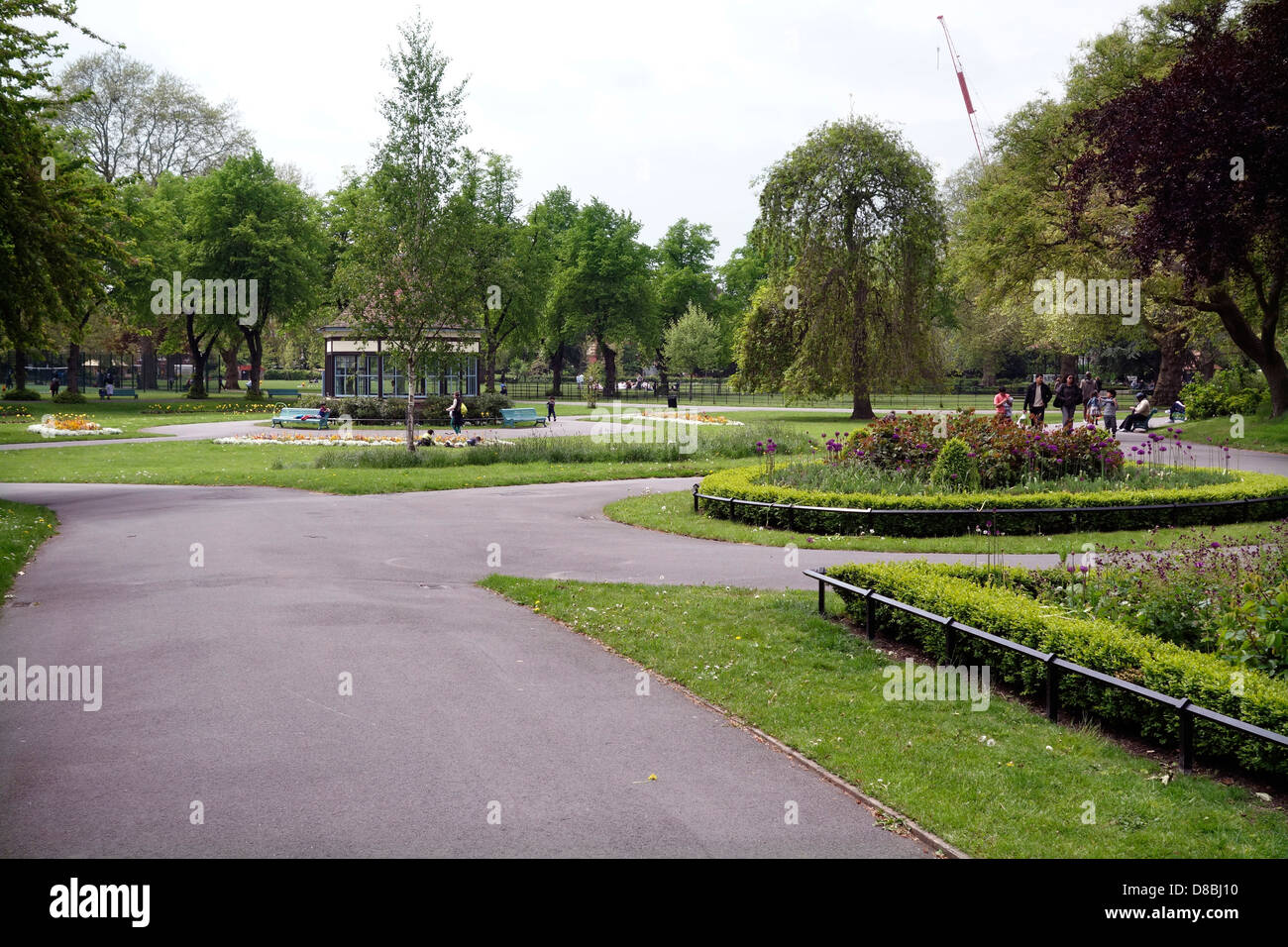 Myatt's Parc des champs au printemps - Camberwell, dans le sud de Londres Banque D'Images