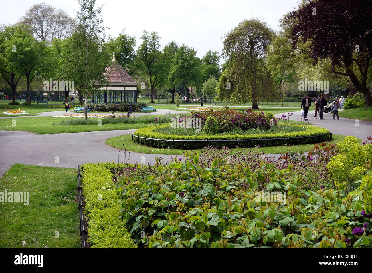 Myatt's Parc des champs au printemps - Camberwell, dans le sud de Londres Banque D'Images