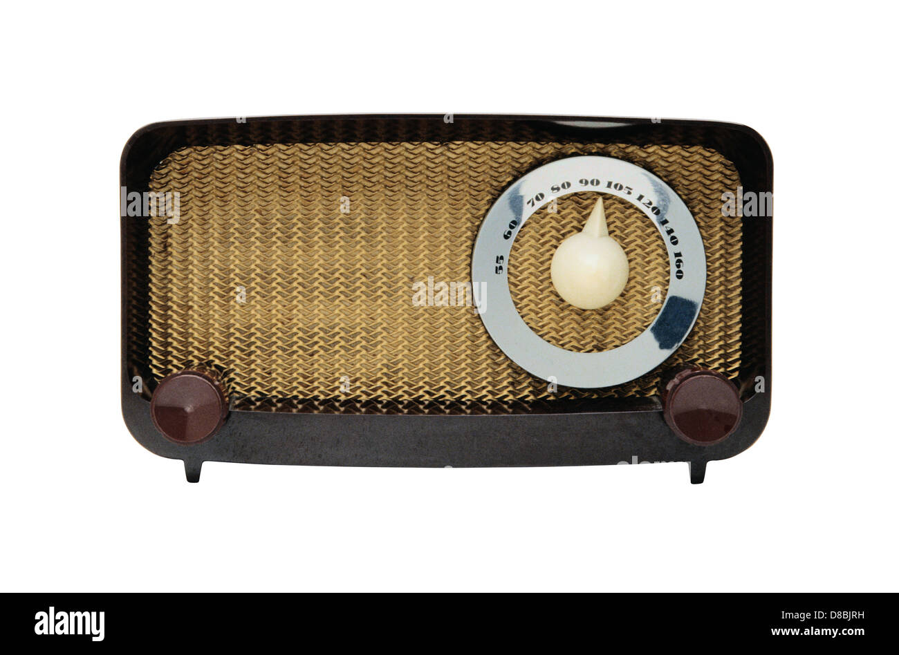 Radio rétro isolated on white Banque D'Images