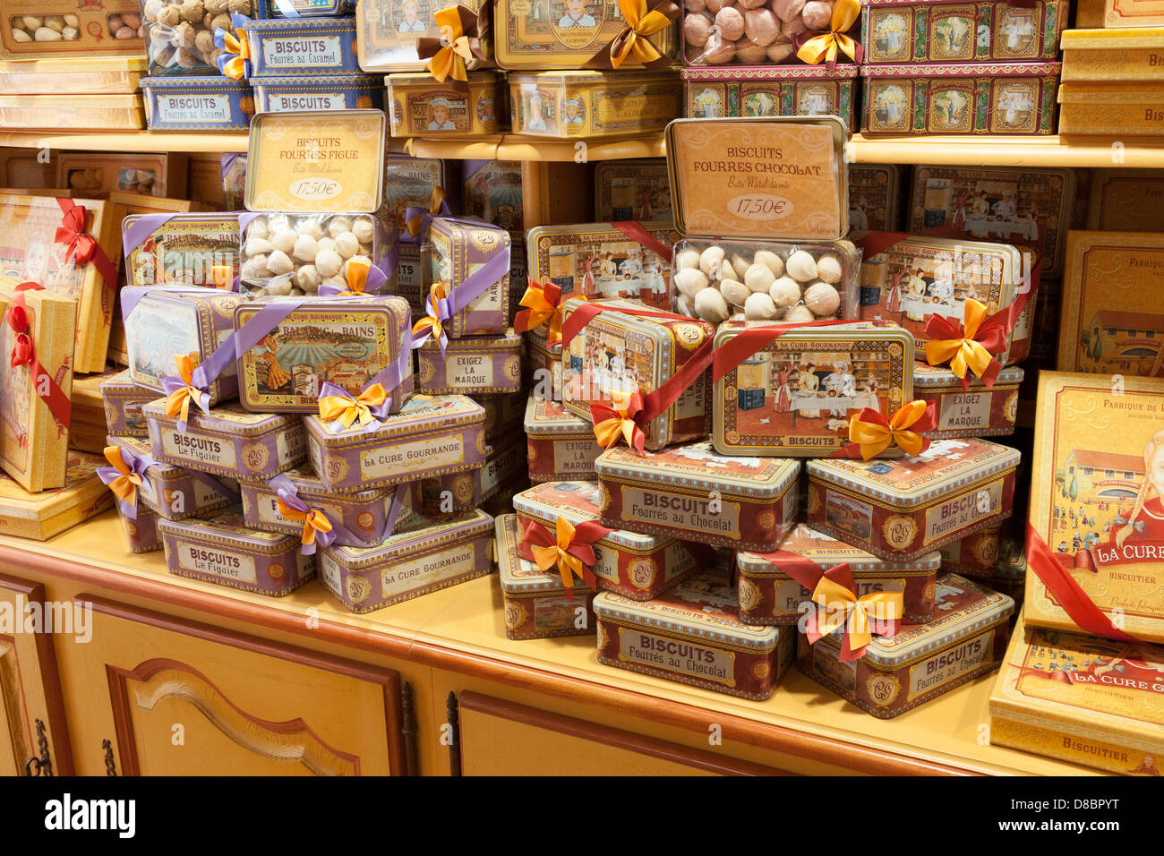 La Cure Gourmande Biscuitier Sucrecuitier candy shop, Strasbourg, Alsace, France, Europe Banque D'Images