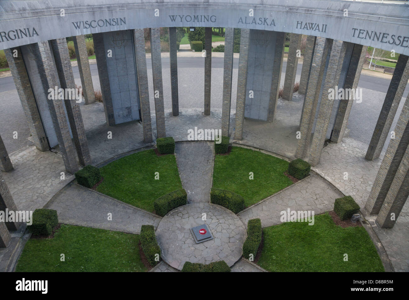 Bastogne, Belgique. La bataille des Ardennes memorial. Banque D'Images