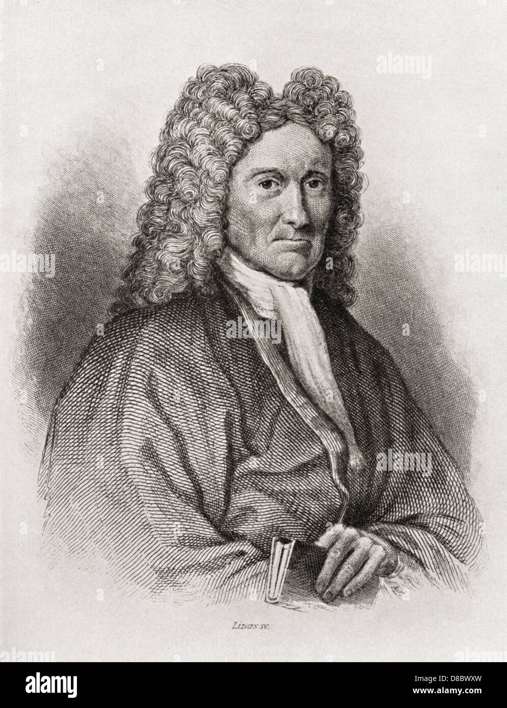 Sir Robert Sibbald, 1641 - 1722. Médecin écossais et antiquaire. Banque D'Images