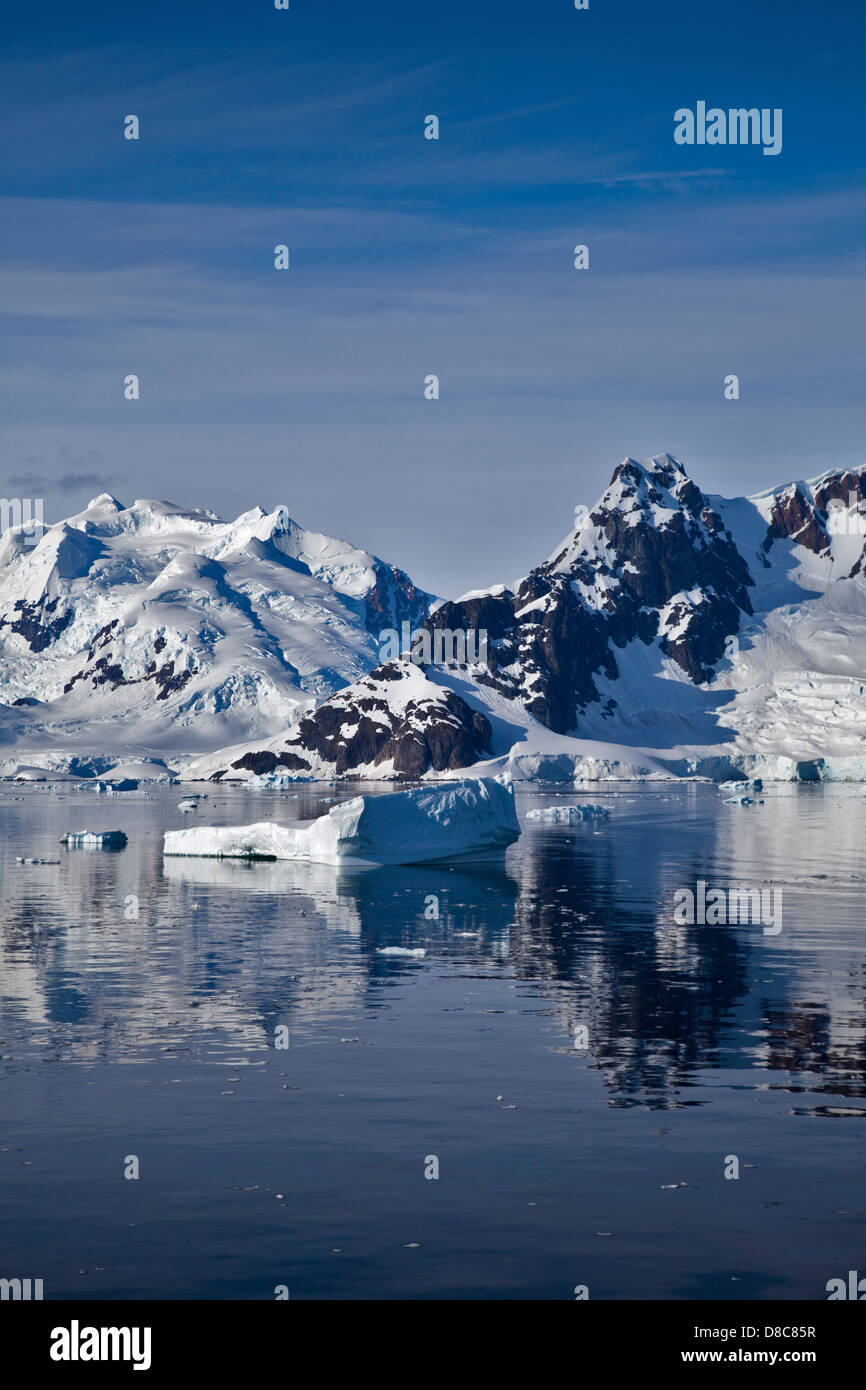 Paradise Bay, péninsule antarctique Banque D'Images