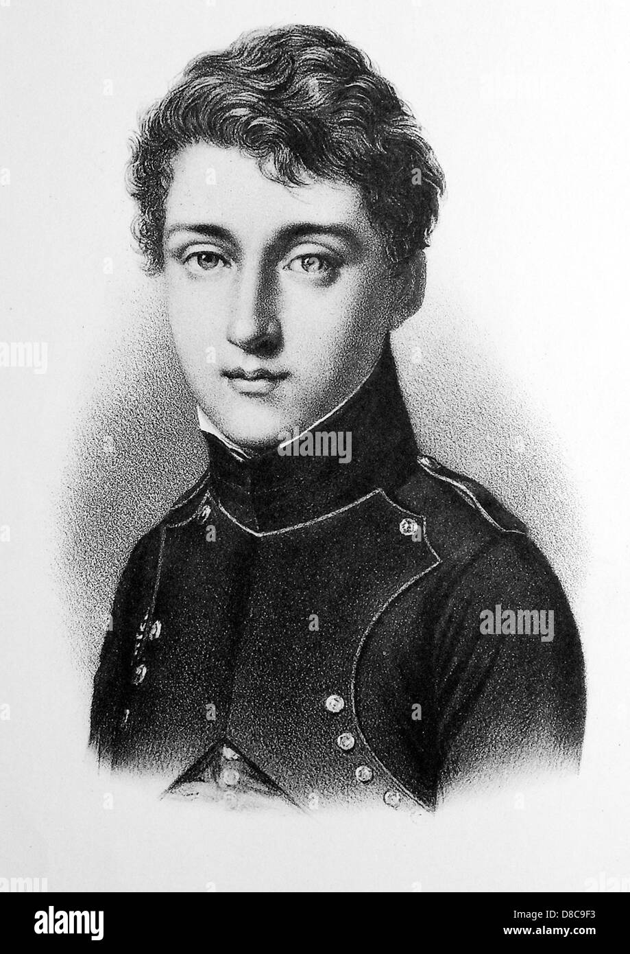 NICOLAS LÉONARD Sadi Carnot (1796-1832), ingénieur et physicien militaire français en 1813 alors qu'il participait à l'Ecole Polytechnique Banque D'Images