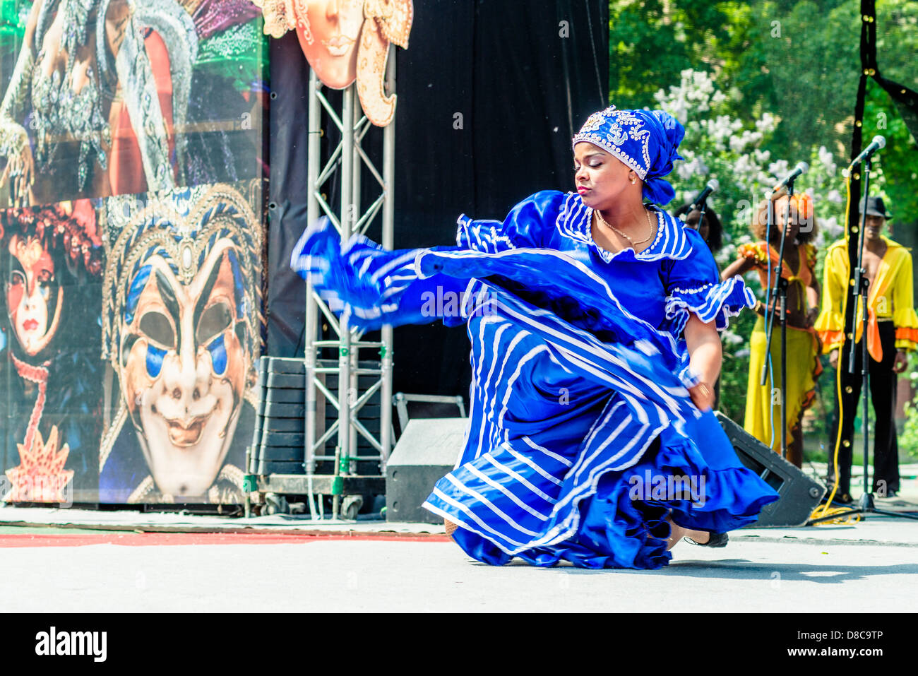 Le carnaval annuel de Moscou dans le jardin de l'Ermitage Banque D'Images