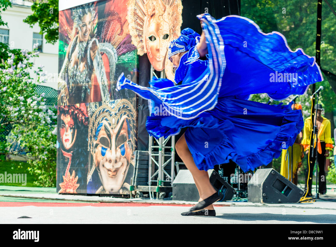 Le carnaval annuel de Moscou dans le jardin de l'Ermitage Banque D'Images