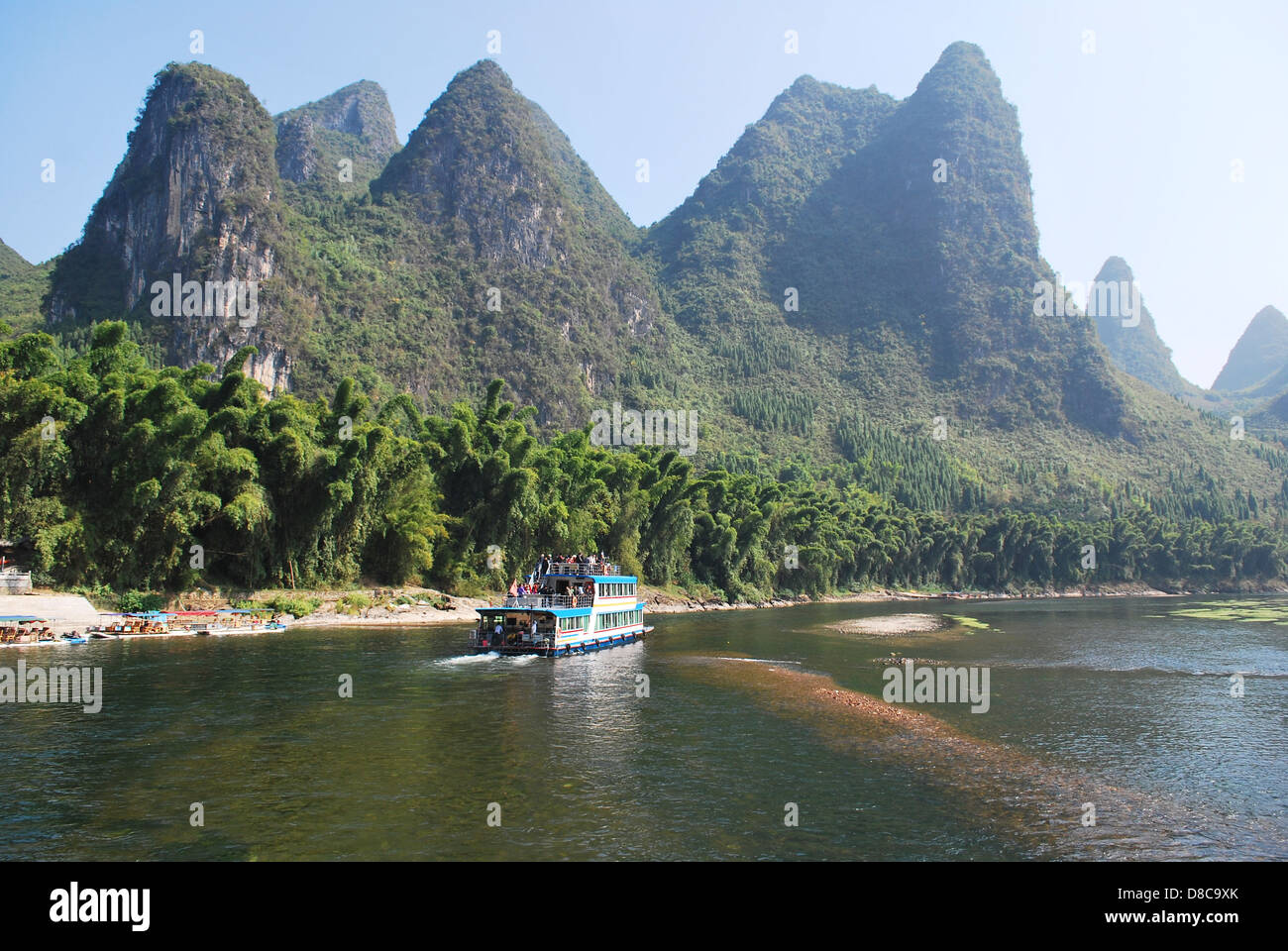 Le sud de la Chine, de la rivière Li de Guilin à Yangshuo Banque D'Images