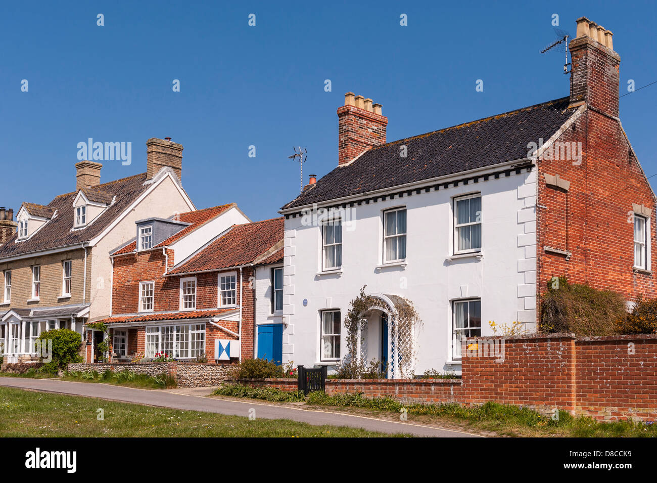 Jolis cottages à Walberswick , Suffolk , Angleterre , Angleterre , Royaume-Uni Banque D'Images
