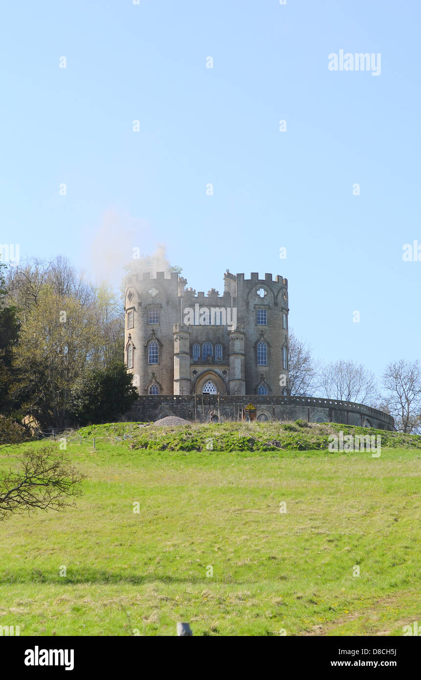 Château de Midford près de Bath, Royaume-Uni. Banque D'Images