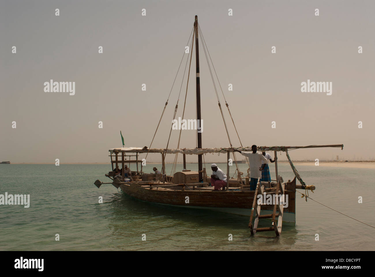 Un dow de plongée en perles restauré, Dubaï Banque D'Images
