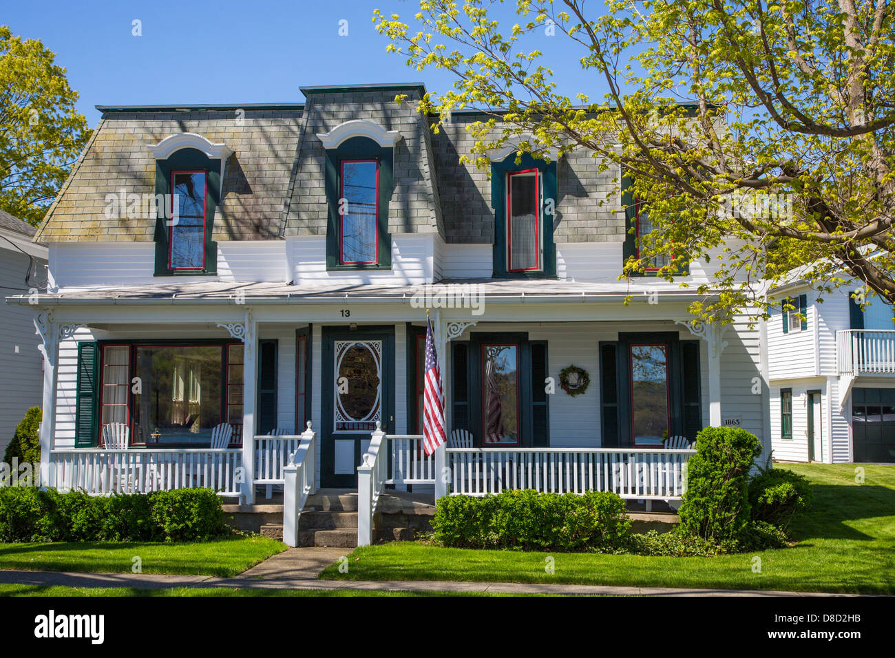 Maison historique dans le village d'Hammondsport dans la reion de Finger Lakes de l'État de New York Banque D'Images