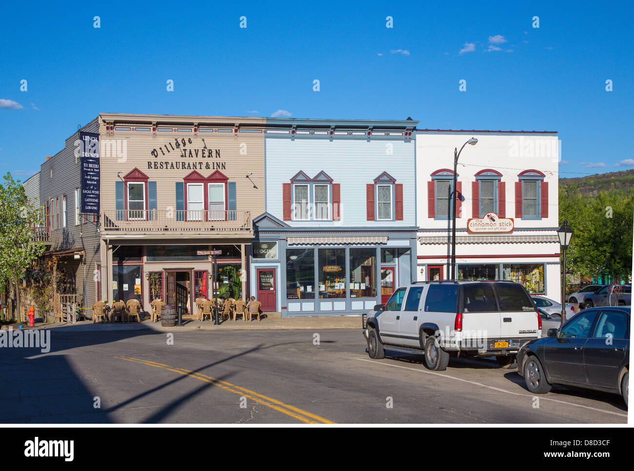 Village d'Hammondsport dans la région des lacs Finger de l'État de New York Banque D'Images