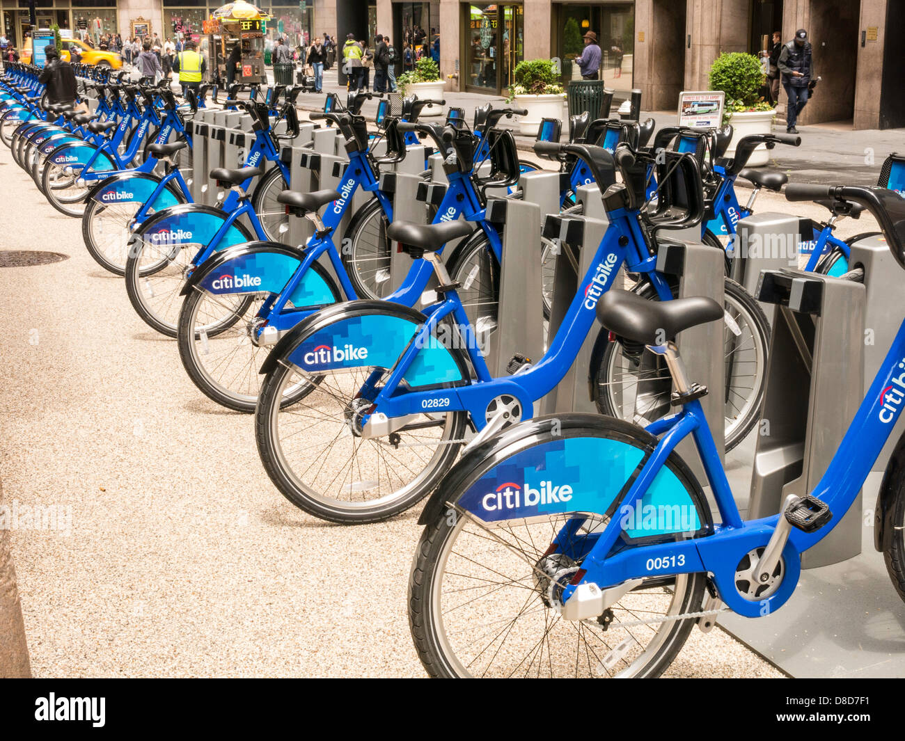 Station d'Citibike pour NYC Bike Share, USA Banque D'Images