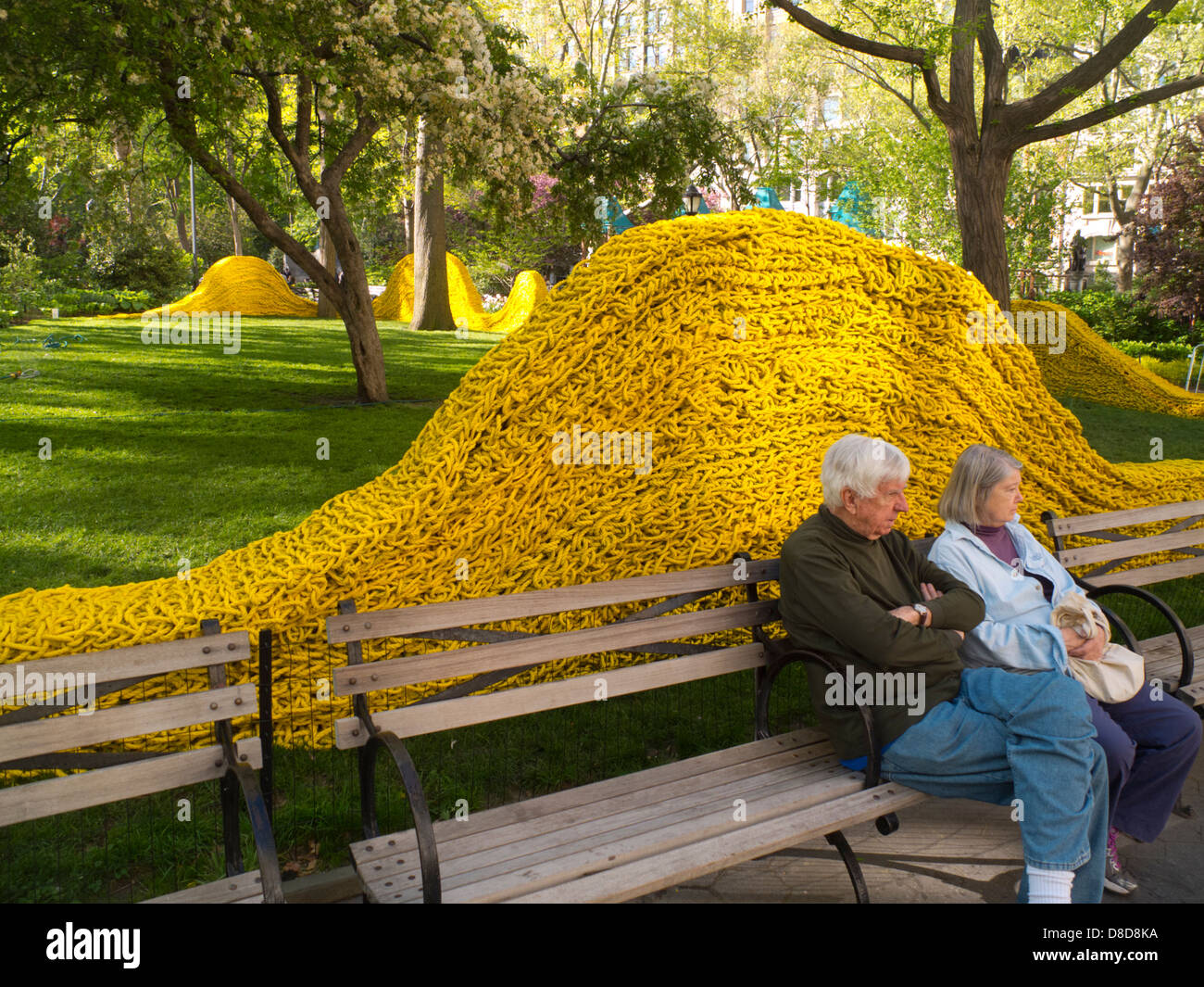 L'art public s'affichent dans le Madison Square Park NYC Banque D'Images