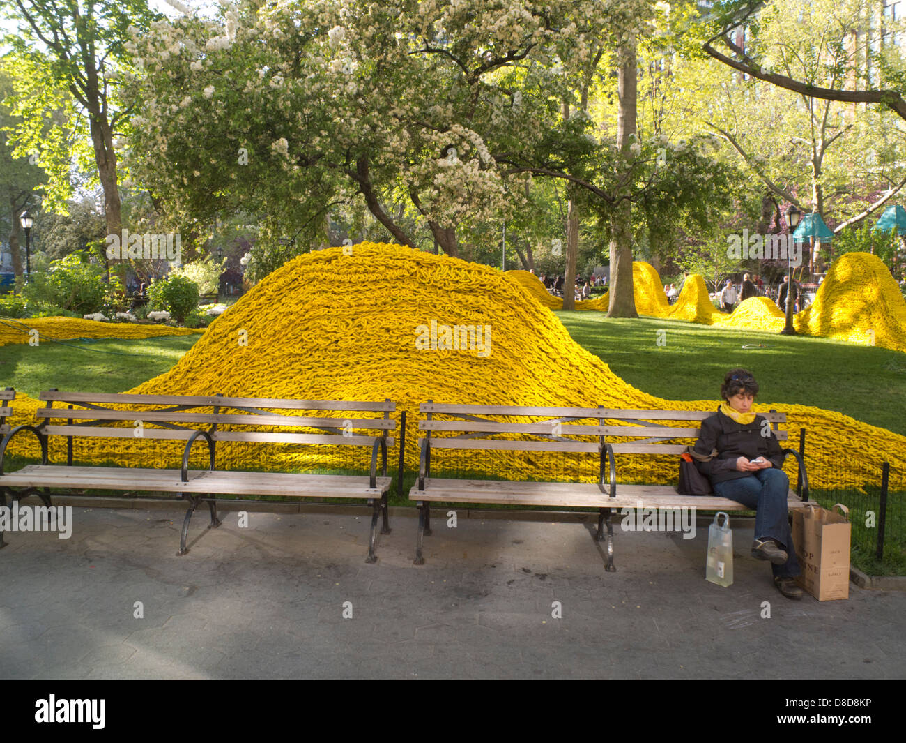 L'art public s'affichent dans le Madison Square Park NYC Banque D'Images