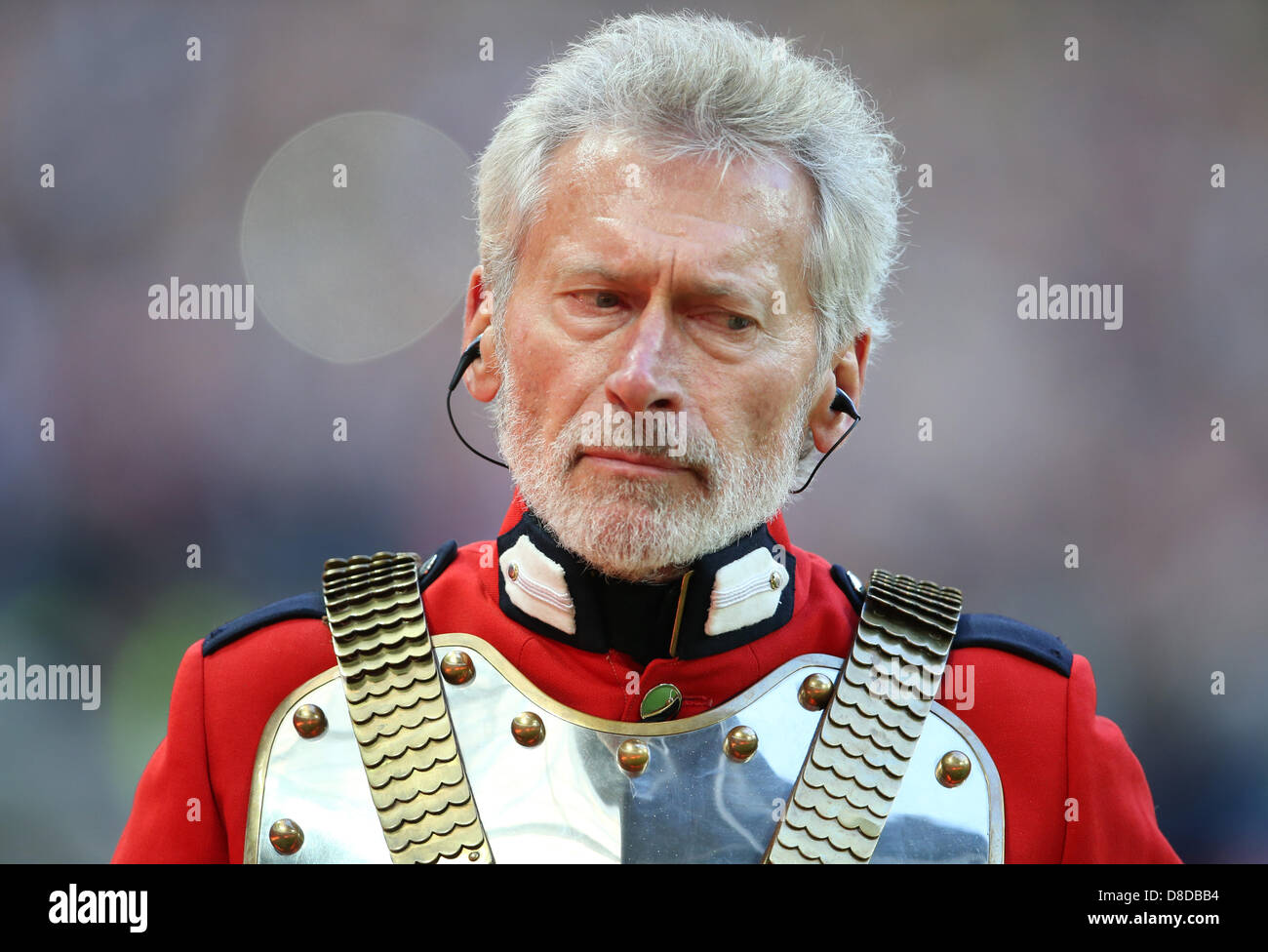 Londres, Royaume-Uni. 25 mai, 2013. L'ancien joueur du Bayern de Munich Paul Breitner avant la finale de la Ligue des Champions de football de l'UEFA entre le Borussia Dortmund et le Bayern Munich au stade de Wembley à Londres, en Angleterre, 25 mai 2013. Photo : Friso Gentsch/dpa/Alamy Live News Banque D'Images