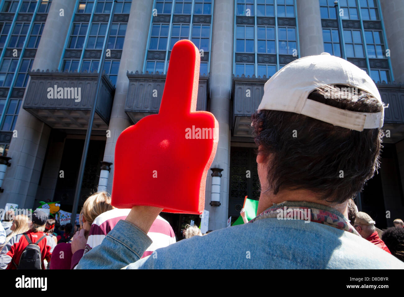 Mars contre OGM, 2013 - Washington, DC USA Banque D'Images