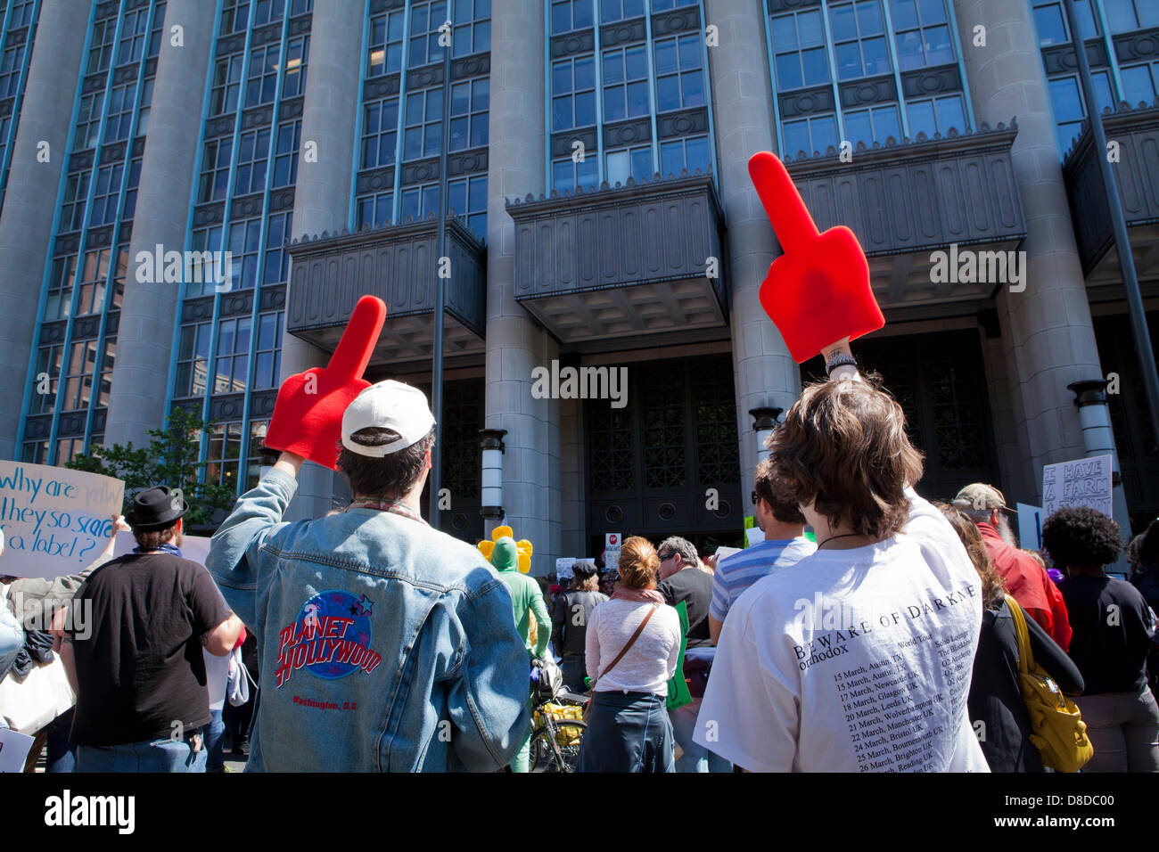 Mars contre OGM, 2013 - Washington, DC USA Banque D'Images