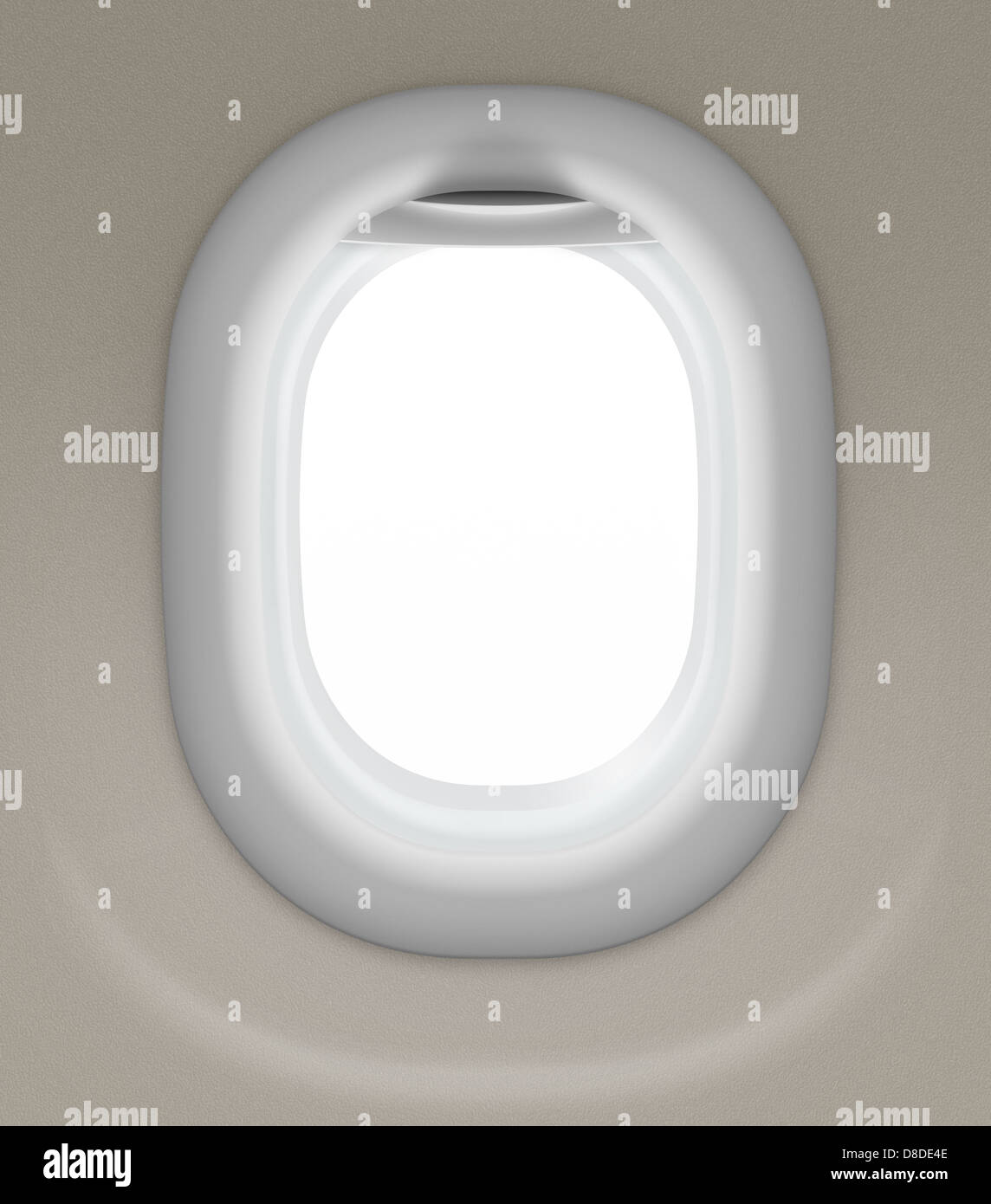 Fenêtre d'avion isolé avec chemin de détourage inclus Banque D'Images