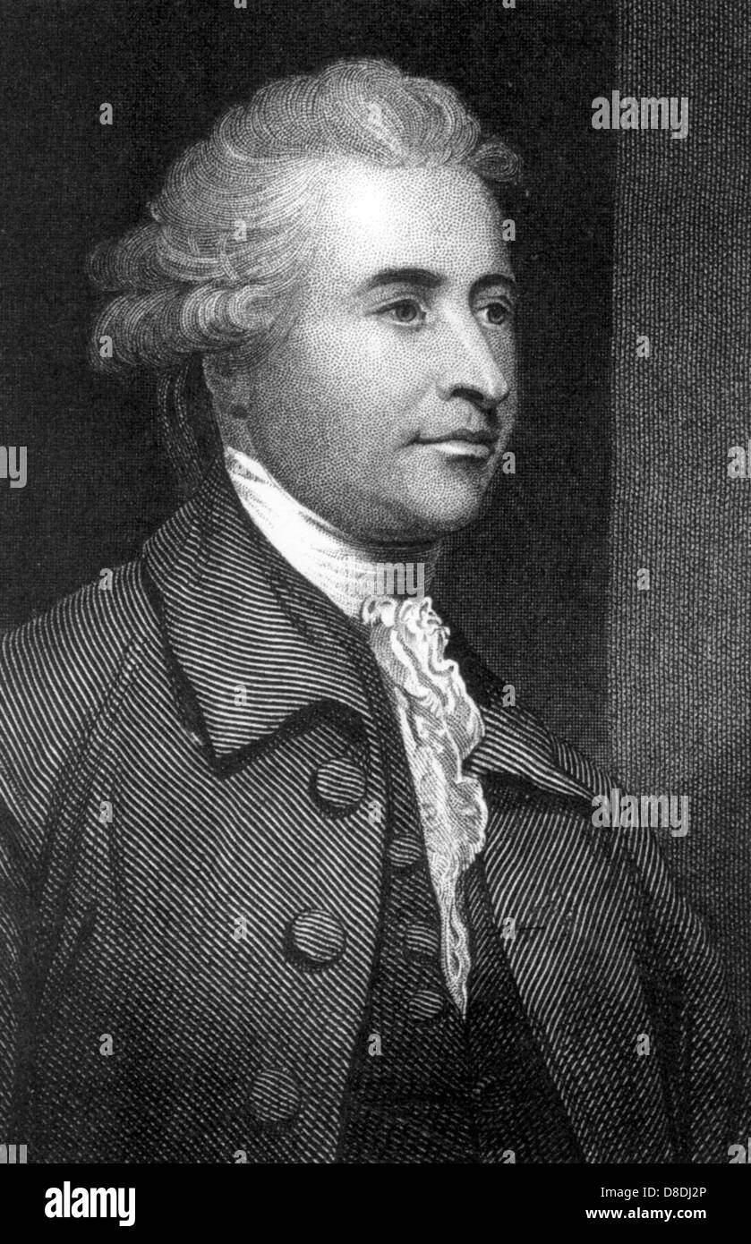 EDMUND BURKE (1729-1797) Homme d'État et théoricien de la politique irlandaise Banque D'Images