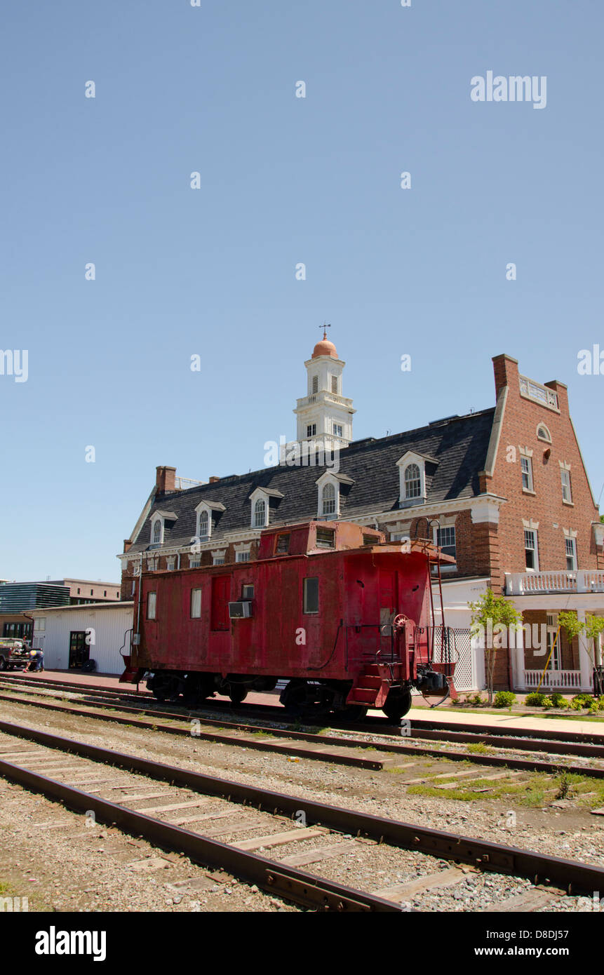 Vicksburg, Mississippi. Vicksburg historique Depot, anciennement depot pour le Grand Trunk Western Railroad &. Banque D'Images