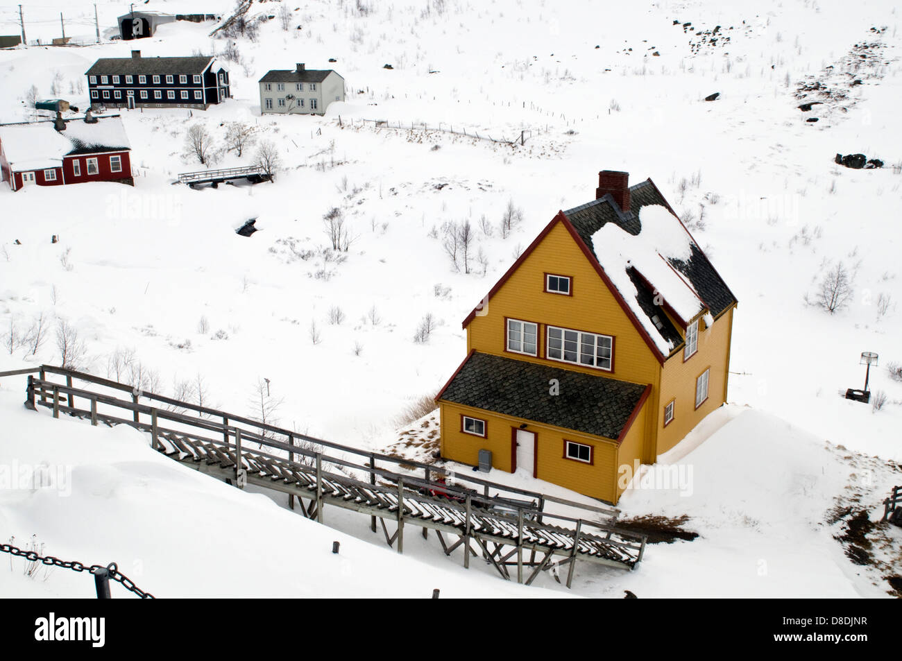 Village froid Flam Banque D'Images