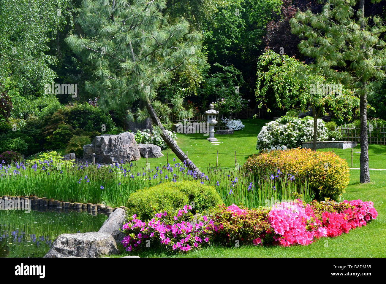 Le jardin japonais de Holland Park, à l'ouest de Londres Banque D'Images