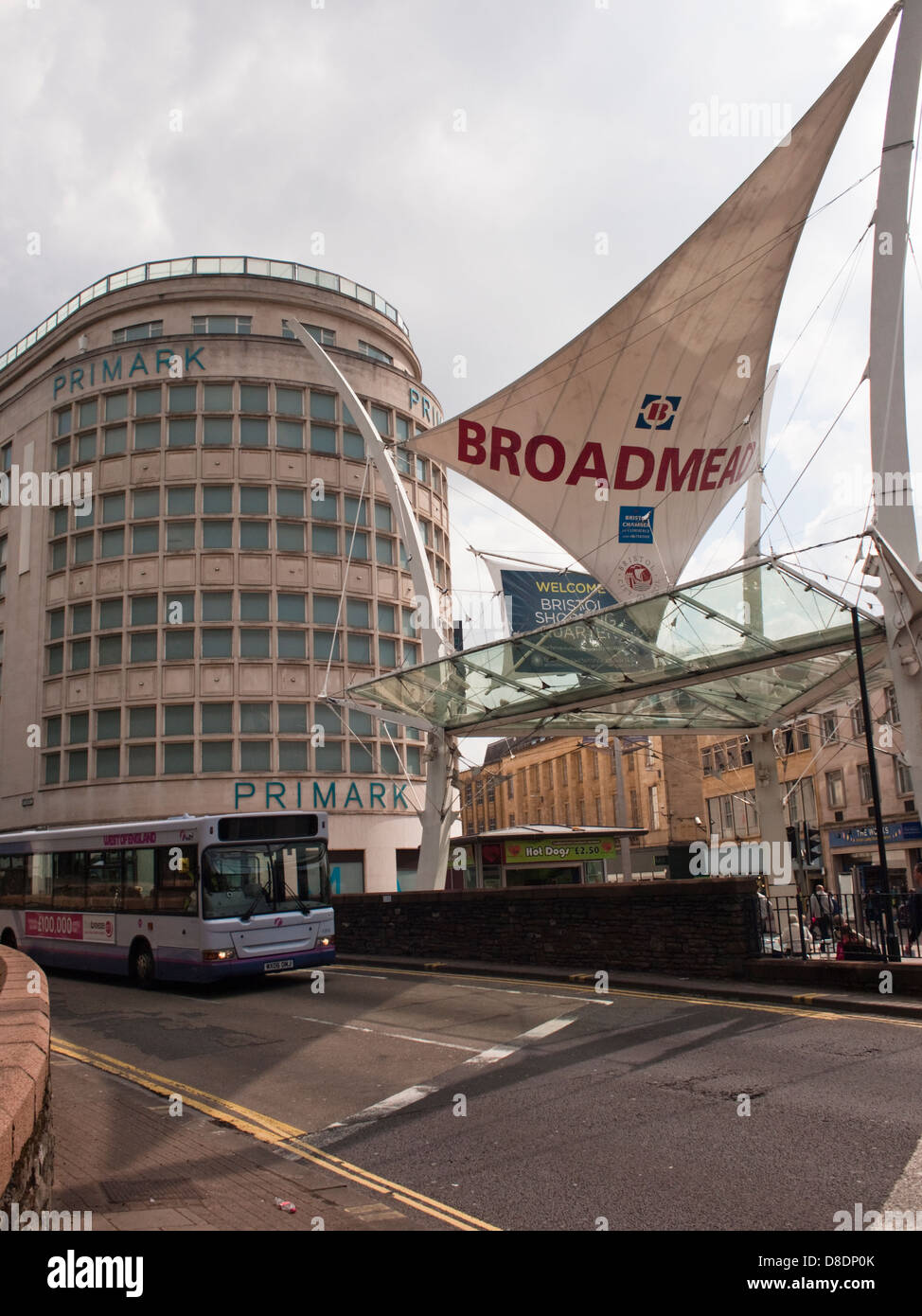 Shopping dans le centre-ville de Bristol Banque D'Images