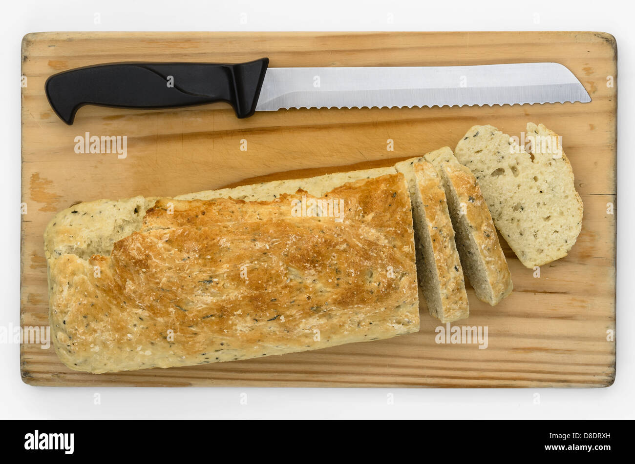 03 tranches de pain de soude-Top Banque D'Images