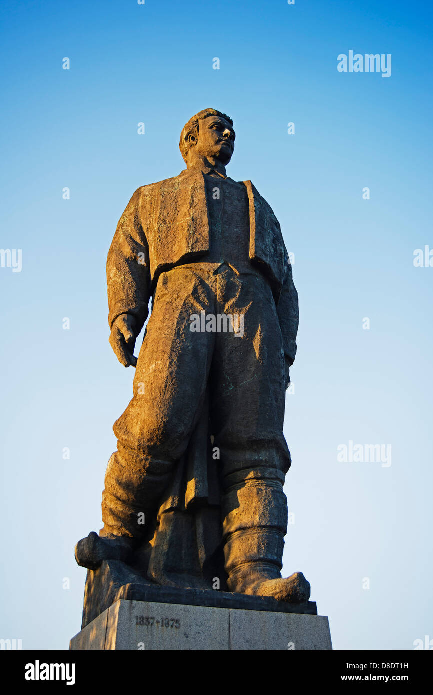 L'Europe, Bulgarie, Sofia, statue de forteresse de Vasil Levski à Hisar Banque D'Images