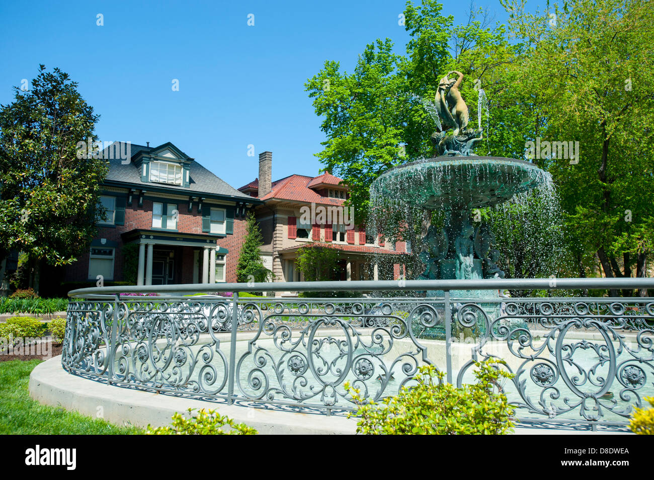 USA KENTUCKY KY Louisville quartier historique de St James Court - Fontaine Banque D'Images