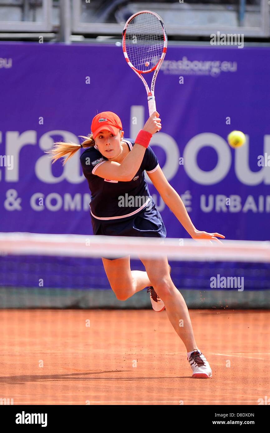 Strasbourg, France. 25 mai, 2013. Alize Cornet FRA. Finale de la internationaux de Strasbourg WTA tennis Womens championship. Banque D'Images