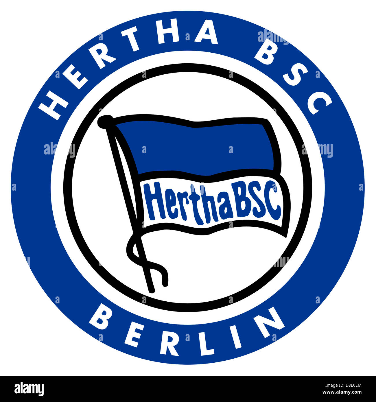 Logo de l'équipe allemande de football Hertha BSC Berlin. Banque D'Images