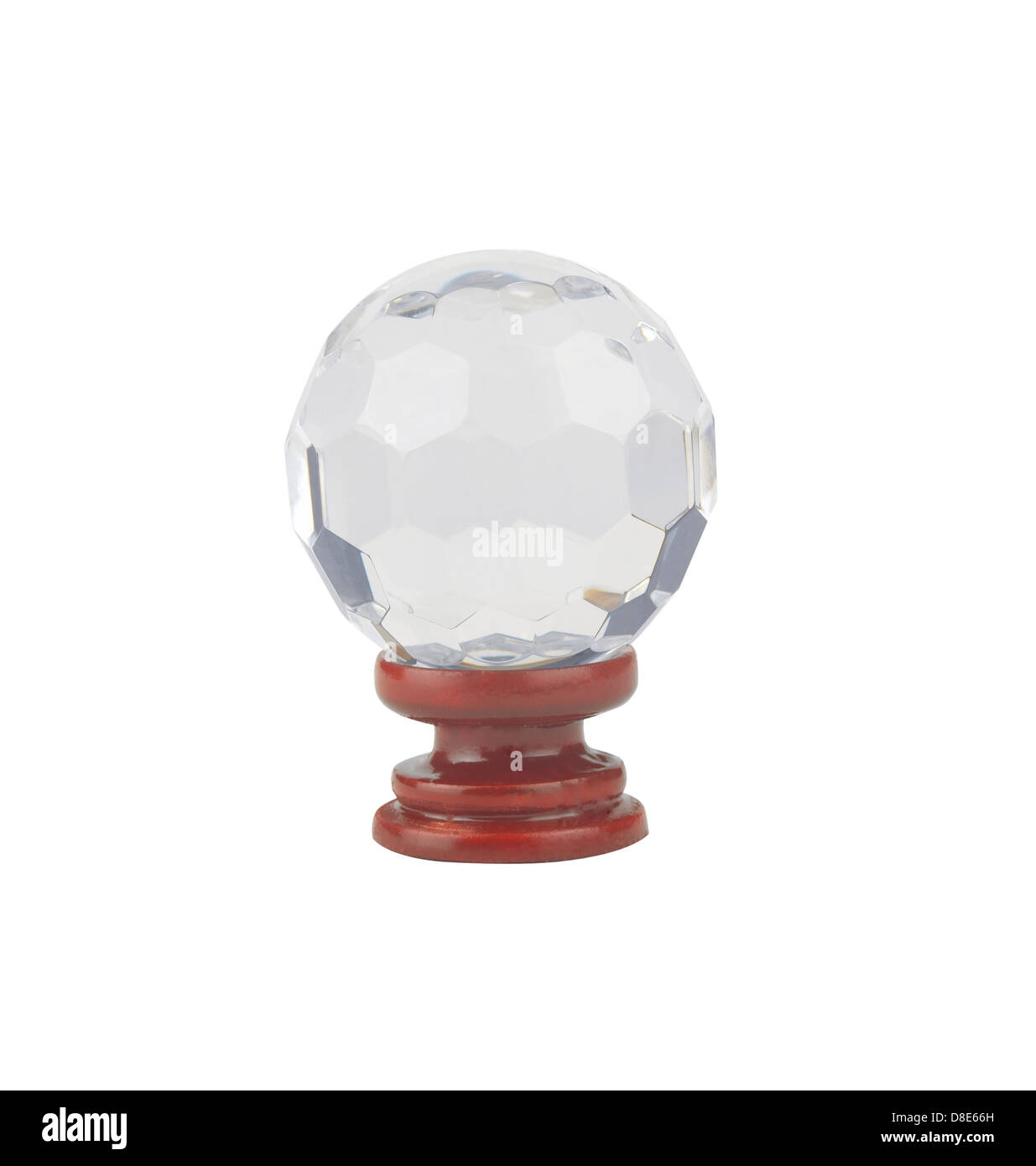 Une belle boule de cristal sur le stand Banque D'Images