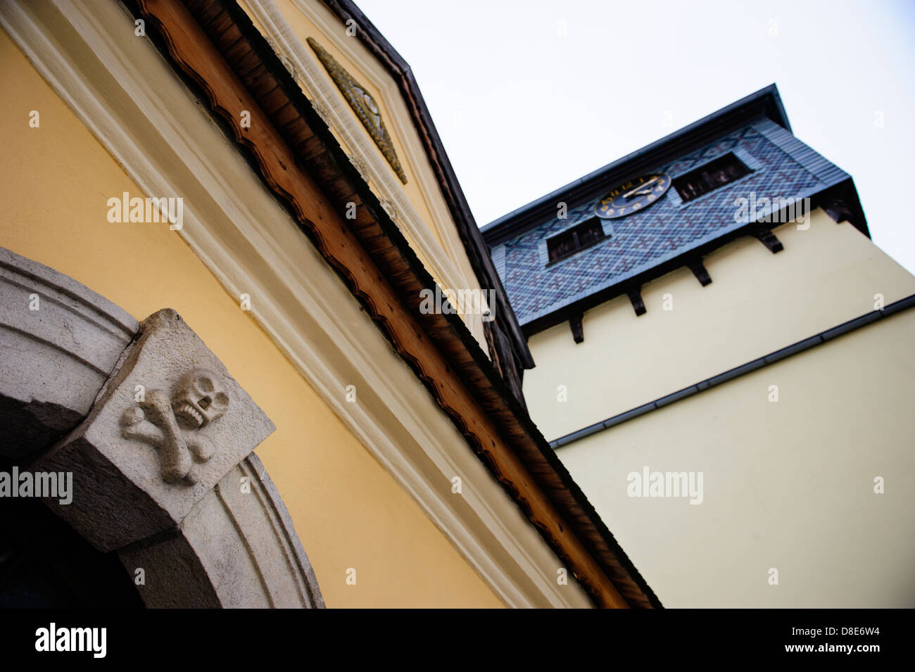Vue de la chapelle le crâne à Czermna, Krakow, Pologne. Banque D'Images
