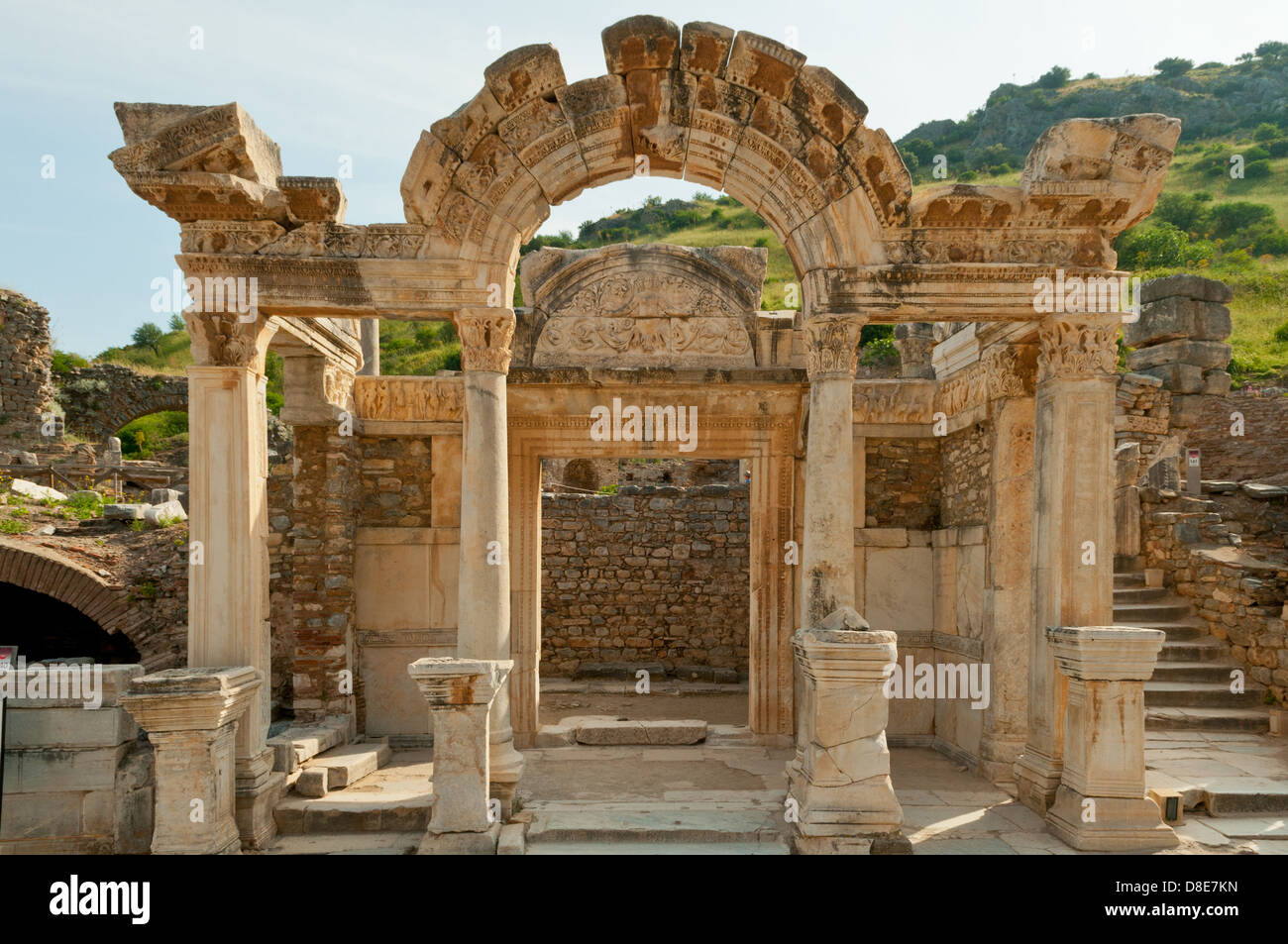 Temple d'Hadrien, Ephèse, Selcuk, Turquie Banque D'Images